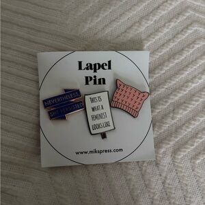 Feminist Lapel Pin Set